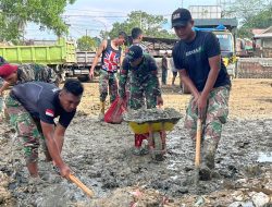 KOREM 012/TU : Pascabanjir, TNI Bersama Relawan Fokus Pembersihan Fasilitas Umum