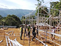 Prajurit TNI terus Kebut Pembangunan Huntara di wilayah Beutong Ateuh Benggalang