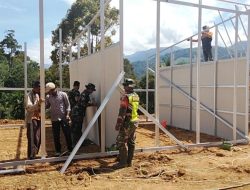 Prajurit TNI terus Kebut pembangunan HUNTARA di beutong ateu Benggalang