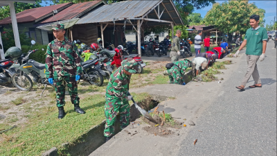 Sinergi Forkopimda dan Forkopimcam, Gotong Royong Bersihkan Pasar Gosong dan Masjid Padang Lawas di Singkil Utara