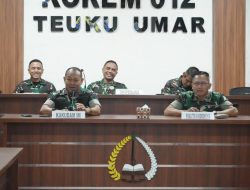 Kakudam IM Berikan Pengarahan kepada Jurubayar Satuan Jajaran Korem 012/TU