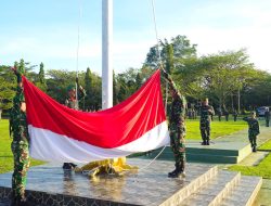 Korem 012/TU Gelar Upacara Bendera Mingguan, Letkol Cpl Ronald Hasudungan Silaban Bertindak Sebagai Irup