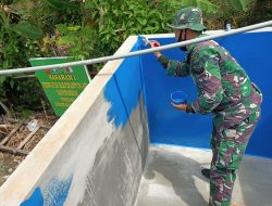 Progres Signifikan, Bak Air TMMD Masuki Tahap Finishing