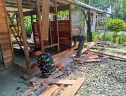 Satgas TMMD ke 127 Kodim 0116 Nagan Raya  terus kejar penyelesaian RTLH