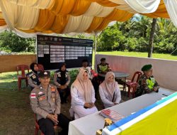 KOREM 012/TU : Suasana Idul Fitri Babinsa Posramil Kuala Pesisir Laksanakan PAM Pengamanan Pos Pam di pantai