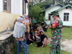 Babinsa Halal Bihalal Idul Fitri Bersama Kader PKK dan Posyandu di Babahrot, Ajak Aktifkan Kembali Kegiatan Posyandu