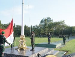 Korem 012/TU Gelar Upacara Bendera Mingguan Dilanjutkan Latihan Beladiri Taktis