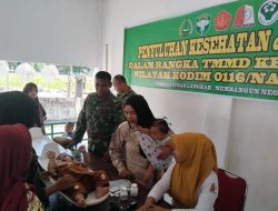 Satgas TMMD 127 Kodim 0116/Nagan Raya Gelar Posbindu PTM dan Posyandu di Titik Sasaran, Tingkatkan Kesehatan Masyarakat