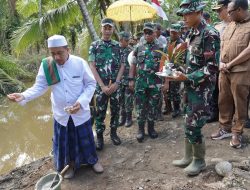Danrem 012/TU Laksanakan Ground Breaking Jembatan Garuda dan Program Gentengisasi di Nagan Raya