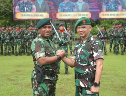 Danrem 012/Teuku Umar Pimpin Langsung Prosesi Pelepasan Kasrem dan Sertijab Danyonif 115/ML
