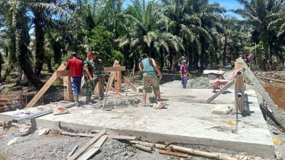 TNI terus bersinergi Percepatan Pembagunan Jembatan Aramco