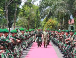 Danrem 012/TU Beri Pengarahan kepada prajurit yonif 117/KY yang akan melaksanakan Satgas Pamtas Statis  RI – PNG