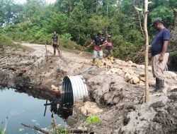 Tancap Gas! Jembatan Aramco Rampung di Dua Titik, Satgas TNI AD Kebut Pembangunan Lanjutan