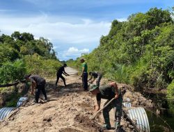Kerja Nyata TNI, Infrastruktur Jembatan Ketapang III di Wilayah Buluh Seuma Kian Maju