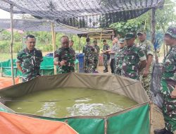 Danrem 012/Teuku Umar Kunjungi Kompi Produksi Kodim 0107/Aceh Selatan, Dukung Ketahanan Pangan