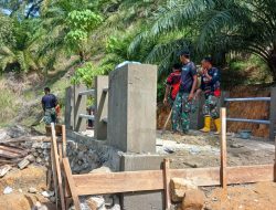 Jembatan Aramco di Aceh Selatan Masuki Tahap Finishing, Satgas TNI AD Kebut Penyelesaian 7 Titik Pembangunan