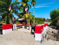 Dalam Kurun Waktu 1,5 Bulan, Kodim 0107/Aceh Selatan Rampungkan 13 Jembatan Aramco di Pedalaman