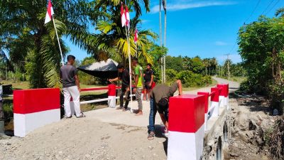 Dalam Kurun Waktu 1,5 Bulan, Kodim 0107/Aceh Selatan Rampungkan 13 Jembatan Aramco di Pedalaman