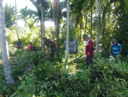 Gotong Royong Bersama Warga Bersihkan Lahan Pembangunan KDKMP