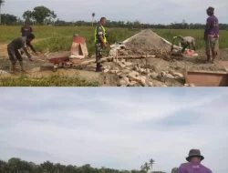 korem 012/TU : Babinsa Koramil 03 Kaway XVI Dampingi Warga Pembuatan Jalan Kebun di Desa Binaan