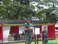 PEMERIKSAAN KESIAPAN OPERASI SATGAS PAMTAS RI–PNG STATIS SEKTOR SELATAN YONIF 117/KSATRIA YUDHA OLEH DANREM 012/TU