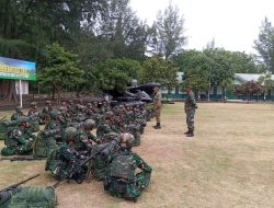 DANREM 012/TU, MEMBERIKAN PENGARAHAN KEPADA PERS YG AKAN BERANGKAT SATGAS PAM PUTER BERPENGHUNI SIMEULUE CUT TA 2026