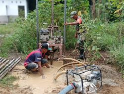 Percepat Akses Air Bersih, Kodim 0118/Subulussalam Intensifkan Pengeboran sumur Bor