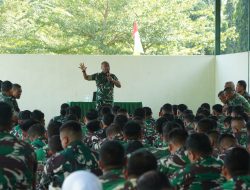 Danrem 012/TU Berikan Pengarahan kepada Personel, Tekankan Hindari Pelanggaran dan Jaga Kebersihan