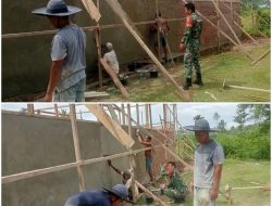 Dari Lokasi Pembangunan, Babinsa Simeulue Tengah Pastikan Progres Gerai KDKMP Berjalan