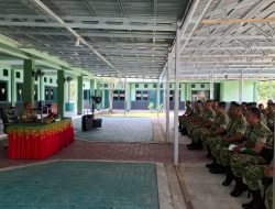Danrem 012/Teuku Umar Beri Pengarahan untuk Personel Korum Yonif 117/KY