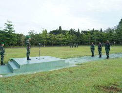 Korem 012/TU Gelar Upacara Bendera Mingguan, Tanamkan Disiplin dan Jiwa Nasionalisme