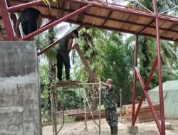 Gotong Royong TNI dan Masyarakat, Penataan Papan untuk Jembatan Perintis Cibubukan-Serasa