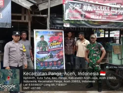 Spanduk Larangan Membakar Lahan Dipasang di Kuta Tuha, Warga Panga Diingatkan Waspada Karhutla