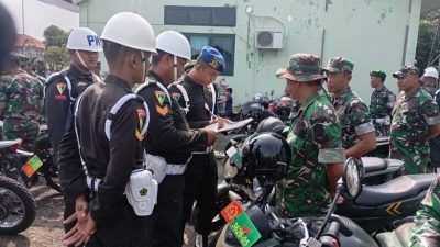 Polisi militer gelar Pemeriksaan Rutin Kendaraan prajurit TNI di Nagan Raya Aceh