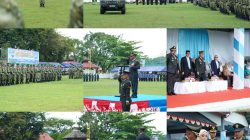 DANREM 012/TU PIMPIN UPACARA HUT KE-81 TNI DI ACEH BARAT